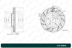 ���� ��������� ��������������� G-Brake GFR20804L, ����� �������� GFR20804L ����