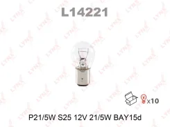 ����� P21/5W 12V BAY15D L14221 LYNXauto L14221 ����