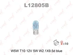 ����� W5W 12V W2.1X9.5D BLUE L12805B LYNXauto L12805B ����
