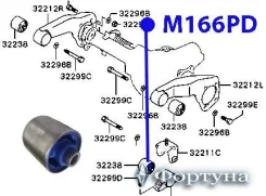 ����������� ��������� ������������� Mitsubishi Delica P2#; Challenger K9#; (13*68*56.4*44) M166PD ����