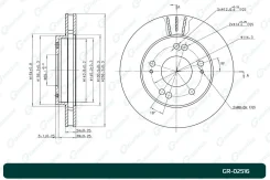 ���� ��������� G-Brake GR02516, �����/������ �������� GR02516 ����