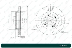 ���� ��������� ������������� G-brake GR-02250 GR-02250 G-Brake GR02250 ����