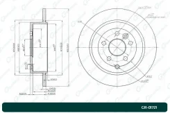 ���� ��������� G-Brake GR01721, �����/������ ������ GR01721 ����