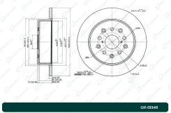 ���� ��������� G-Brake GR01349, �����/������ ������ GR01349 ����