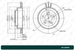 ���� ��������� G-Brake GR02950, �����/������ ������ GR02950 ����