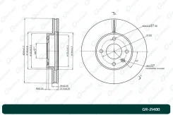 ���� ��������� G-Brake GR21400, �����/������ �������� GR21400 ����