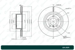 ���� ��������� G-Brake GR21371, �����/������ ������ GR21371 ����