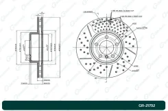 ���� ��������� ��������������� G-brake GR-21732 �������� �����/������ GR21732 ����