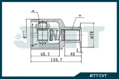 ���� ���������� JETT V40-0008 V400008 ����
