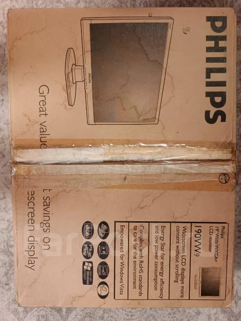 Philips. 19", ���������� �� (LCD, LED, QLED) ����