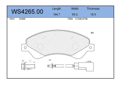 ������� ��������� �������� �������� ��� FORD Transit, Volkswagen Amarok jeenice ws426500 WS426500 ����