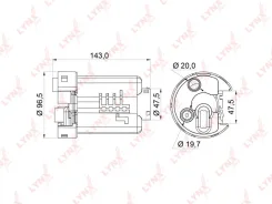 ������ ��������� LYNXauto LF164M LF164M ����
