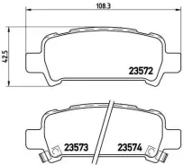 ������� ��������� �������� ������ subaru baja pickup 09 / 02-12 / 06 / subaru forester (sf_) 03 / 97-09 / 02 Brembo P78011 P78011 ����