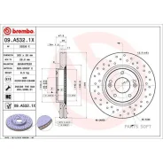 ���� ��������� ������. ����� Brembo Xtra Hyundai i40 (VF) 03/12- / Hyundai i40 CW (VF) 07/11- / HY Brembo 09A5321X - 09A5321X ����