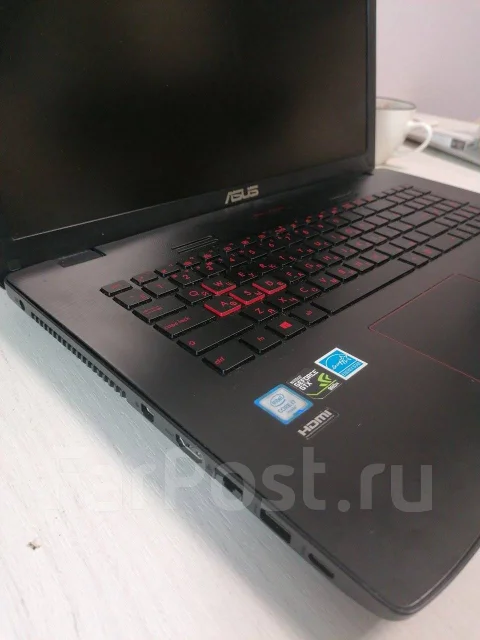 Asus ROG GL752VW. 17.3", 260����, ��� 8 ��, ���� 1 000���, WiFi: 1, Bluetooth: 1, ����������� �� 3��. ����