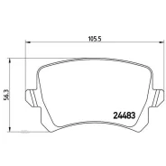 ������� ��������� �������� | ��� | VW Tiguan (5N_) 2.0 TFSI 4motion 09.2007 - VW Tiguan (5N_) 1.4 TSI 4motion 09.2007 - Brembo P85109 P85109 ����