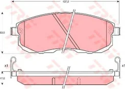 ������� ��������� �������� �������� Nissan Teana L33 (2013) [178Trwgdb1003] GDB1003 ����