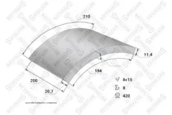 �������� ����. � �������. 1-��� 8��. ����. ������ 19477 (420x200)(93251 8x15 64) SAF Stellox 8501002SX ����