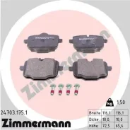 ������� �������� ����. 116x72x18 BMW F10/F11 3.5i/5.0i/ 3.5D 10 Zimmermann 247031751 ����