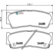 ������� ��������� �������� ����. Santa FE C9 H 200 H 200 Kasten H-1 / Starex H-1 Box H-1 Kasten H-1 Mintex MDB2855 MDB2855 ����