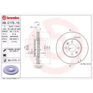 ���� ��������� �������� ������������� (�������� 2��) Brembo 09C17311 - 09C17311 ����