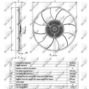 ����� ����������� Mercedes Sprinter 2.2D 07- NRF 49539 - 49539 ����