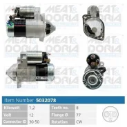 ������� Mitsubishi Outlander I/Galant VIII 2.0/2.4 12V 1.2KW Meatdoria 5032078 5032078 ����