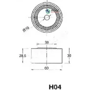 ���������� ����� ��� Hyundai Coupe (GK) 2.0 Japanparts BEH04 BEH04 ����