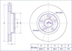 ���� ��������� ����� TY Ardeo / Caldina / Premio / Allion / Corona JBD0067 ����