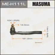 ���������� ������� ���� L Honda Insight II ZE2, ZE3Jazz II GE6, GG2, GG3, GG6, GP1 08-14 Masuma MEH111L MEH111L ����