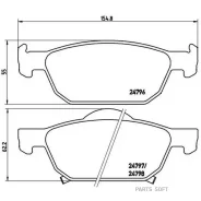 ������� ��������� �������� ������. Honda Accord VIII (CU) 06/08- / Honda Accord VIII Estate (CW) 0 Brembo P28044 - P28044 ����