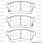 �������� ��������� ������� Advics �������� (F) Daihatsu BOON M300 (05-10), BOON M600 (10-), Tanto L375 / L385 (10-), Toyota Passo KGC10 / KGC15 (05-10...