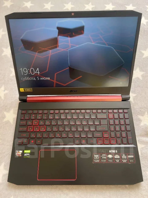 Acer Nitro 5 AN515-43. 15.6", 2,1����, ��� 8 ��, ���� 256���, WiFi: 1, Bluetooth: 1, ����������� �� 5��. ����