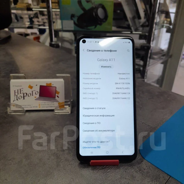 Samsung Galaxy A11. �/�, 32 ��, ������, 4G LTE, Dual-SIM ����