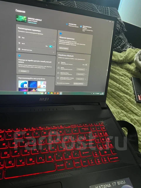 MSI Katana 17. 17.3", 4,4����, ��� 8 ��, WiFi: 1, Bluetooth: 1 ����