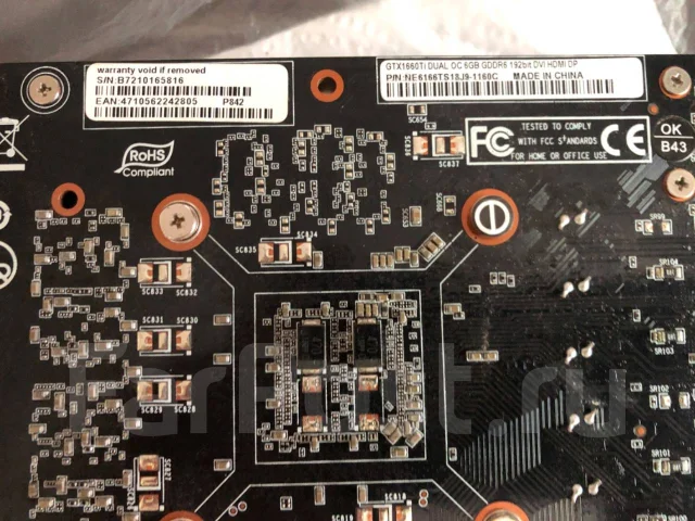 ���������� Palit gtx16660TI ����