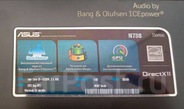 Asus. 17.3", ��� 512 ��, ���� 500���, WiFi: 1, Bluetooth: 1 ����
