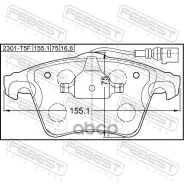 ������� ��������� �������� (� �������� ������) VW T5/Multivan 03- Febest 2301-T5F 2301T5F ����