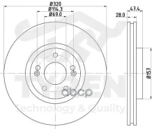 ���� ���������, �������� Hyundai i40 11, ix35 14, Kia Ceed II 12, Optima III, IV 12, Soul II 14 Tyren ���. TYR1015821 TYR1015821 ����