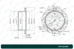 ���� ��������� ��������������� ������������� G-brake GFR-02245R ������ G-Brake GFR02245R GFR02245R ����
