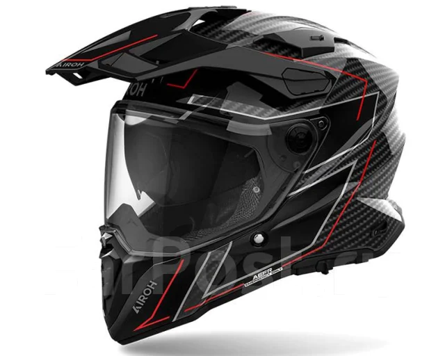 Мотошлем Airoh Commander 2 Carbon CM2C99 мото шлем Размер L (59-60 ...
