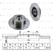 ���� ��������� ������ AUDI A4 96- Blitz BS0145 BS0145 ����