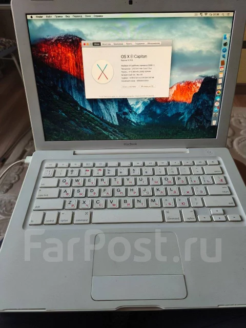 Apple MacBook 13. 13", 2,1����, ��� 4 ��, ���� 500���, WiFi: 1, Bluetooth: 1, ����������� �� 1��. ����