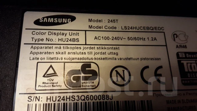 Samsung. 24", ���������� �� (LCD, LED, QLED) ����