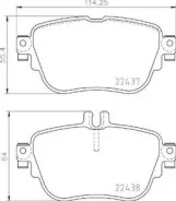 ������� ��������� �������� ������ ��� Mercedes-BENZ E-Class Brembo P 50 136 P50136 ����