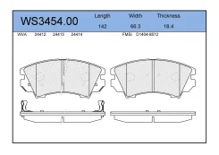 ������� ��������� �������� �������� ��� OPEL Insignia, OPEL Astra, OPEL Zafira Jeenice WS3454.00 WS345400 ����