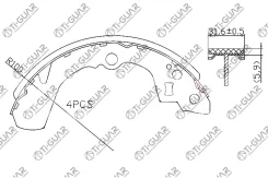 ��������� ������� /������ /���������� /TI-GUAR /Suzuki Liana 2001-2008 Swift 1995-2005; TG-0032; 0449587707 0449587707000 0449587708 Tiguar TG-0032 TG...