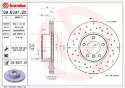 ���� ��������� Xtra | ����� | Brembo 09. B337.2X 09B3372X ����