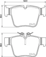 ������� ��������� �������� ������ ��� Mercedes-BENZ GLC Brembo P 50 133 P50133 ����