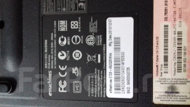 eMachines. 15", ��� 4 ��, WiFi: 1, Bluetooth: 1 ����